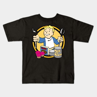 Vault boy eating Kids T-Shirt